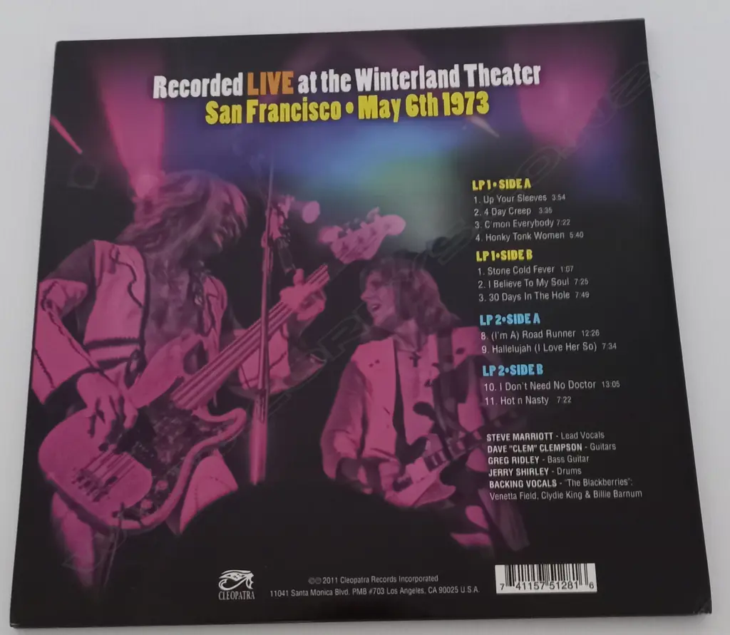 Humble Pie, Live At Winterland, (Double Album) Image 1++